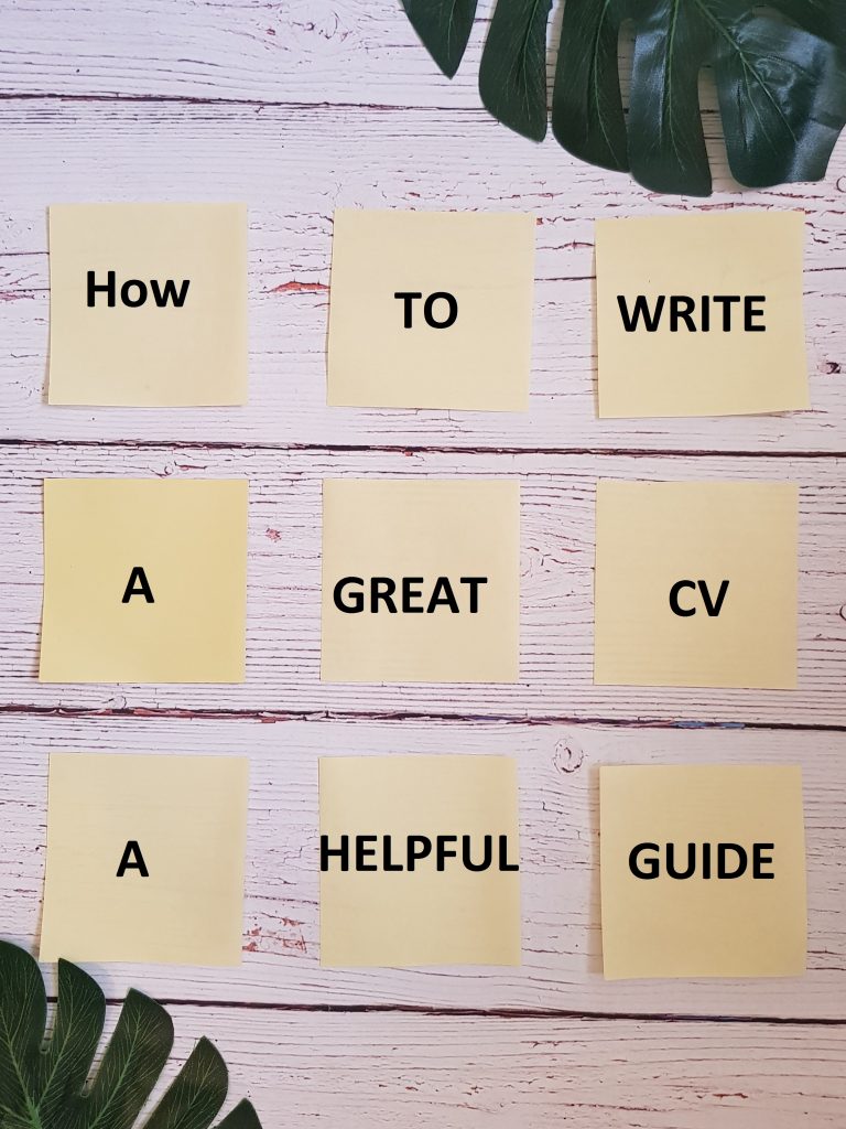 How to Write a Winning CV